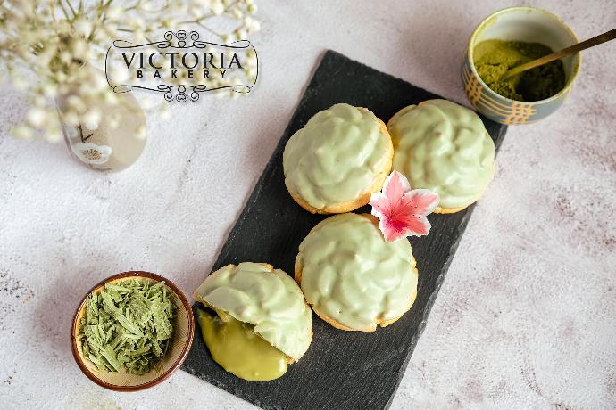 Matcha Cream Puff (Box of 12)